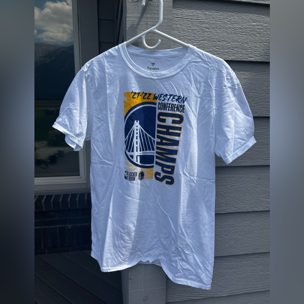 CLEARANCE Men’s L Golden State Warriors Western Conference Champs White T-Shirt